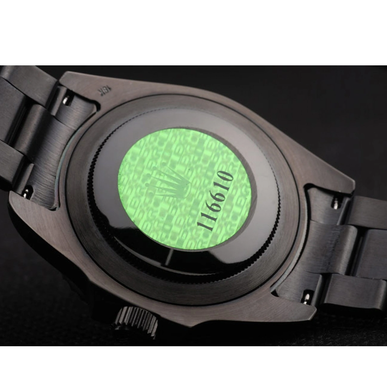 Good Copy Rolex Watches Dial Saphire Pro-Hunter Rolex Green Milgauss White Tinted 1015